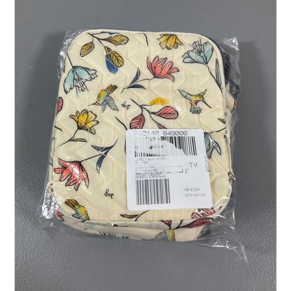 Lug Skeeter Floral Quilted Crossbody Bag, Cream - RFID Protected, Zip Closure - Picture 4 of 5